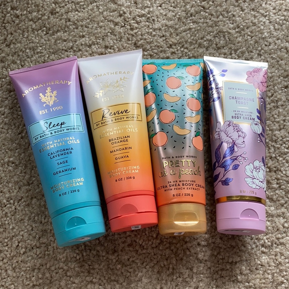 4 bath and body works lotions